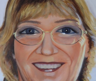 Acrylic on canvas portrait 2018, 60cm x 60cm