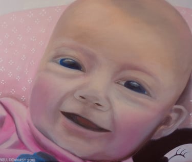 Acrylic on canvas portrait 2018, 60cm x 50cm