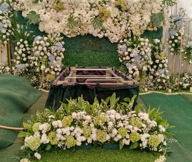 Paket pemakaman VVIP San DIego Hills karawang dengan dekorasi bunga indah