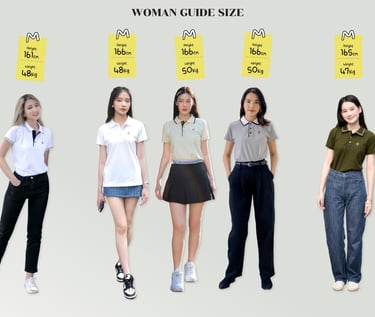 pololand woman guide size chart