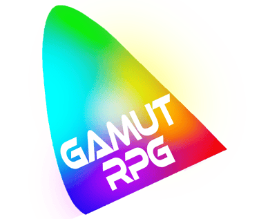 GAMUT RPG logo - Colours Merging
