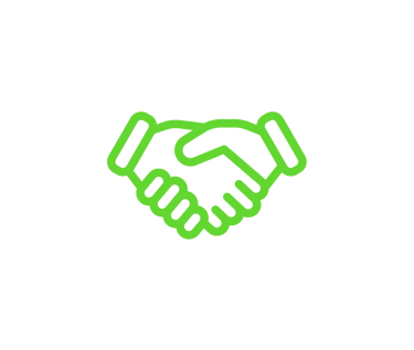 a handshake of two hands holding hands