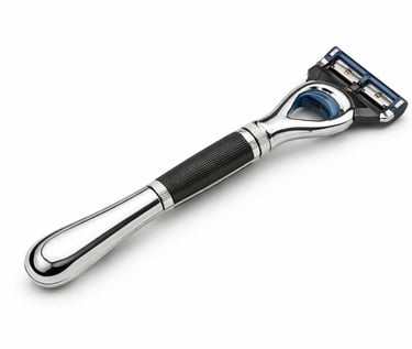 Durable razor handle for barber shaving tools, professional salon accessory