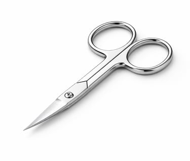 Precision manicure nail scissors made in Pakistan for professional grooming