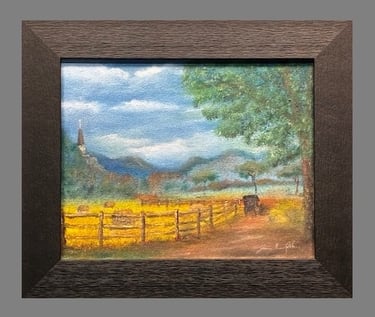 Sunday Buggy Ride 20.32 x 25.4 cm   Oil on canvas 