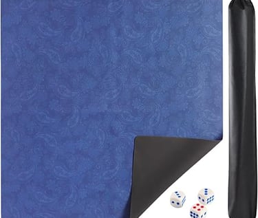 blue mahjong mat to protect your table