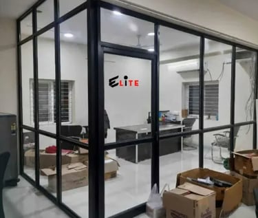 Aluminium office partition services in Chennai