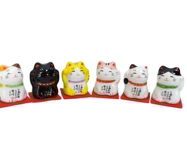 japanische tattoo glücksbringer geld katze irazumi