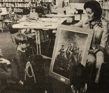 Nancy Marston in the classroom