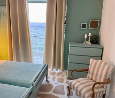 butas ant jūros kranto Graikijoje Dione