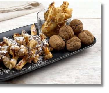 puff pastry cookies fresh from the oven