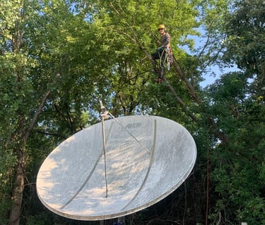John climbs over sensitive equipment