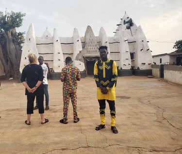 Larabanga Mosque Visit during our Multi-country Tours of Benin, Togo and Ghana
