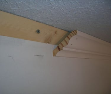crown molding backer board