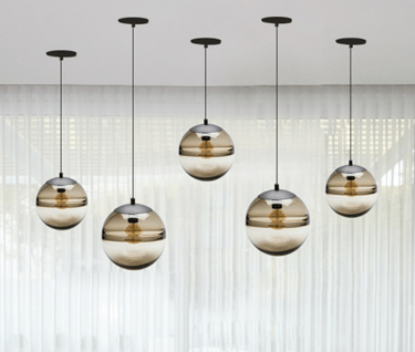 MNK-011 Coffee art glass chandelier