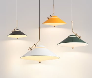 MNK-PD101 high gloss paint simple dining chandelier
