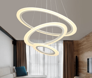 MNK-031 Acrylic rings can be combined into chandeliers at will