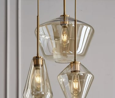 MNK-SF1053 combinable retro glass lighting