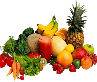 Imagen de frutas y vegetales saludables utilizado en la pagina web de la Dra. Arlenis Guzmán