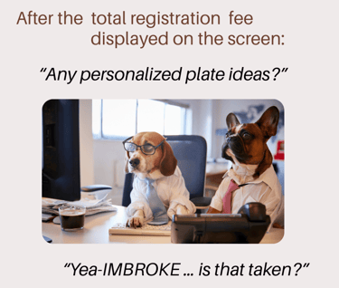 customized car plate number