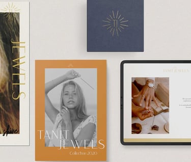 diseño branding, editorial, web y rrss tanit jewls ibiza