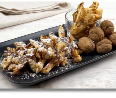 puff pastry cookies fresh from the oven