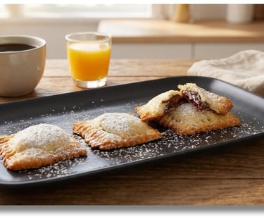 Puff pastry Gluten free cookies with chocolate cream recipe