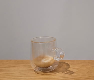 Coffee finished, suggesting peak AI vision-making