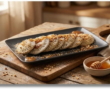 Focaccia dolce con mermellata di fichi