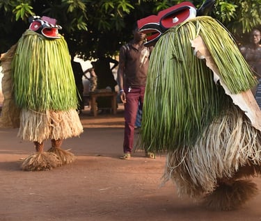 Goli Masquerade Dance in Ivory Coast  