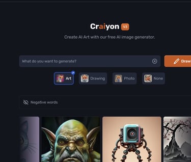 a website page with a picture of a character from the game crayon