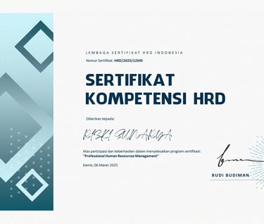 Sertifikasi HRD: Langkah Awal Sukses di Dunia Sumber Daya Manusia
