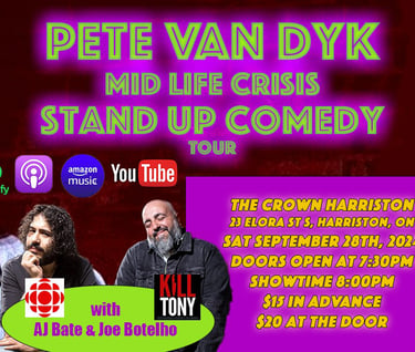  Pete Van Dyk's "Mid-Life Crisis" Stand Up Comedy Tour 
