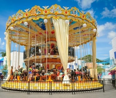 Fiabilandia la giostra dei cavalli, parco tematico Rimini