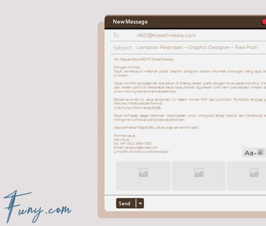 Cara Menyisipkan CV dan Portofolio di Email Lamaran Pekerjaan