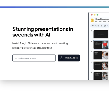 MagicSlide create presentation with ai