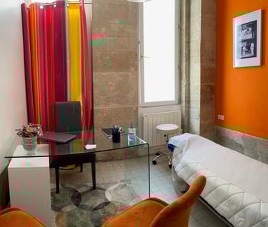 Salle de consultation ostéopathie Réaumur Sébastopol