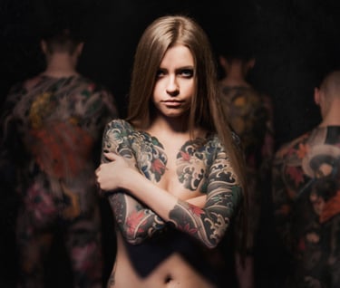 frau  japanische tattoo deutschland irezumi
