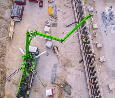 a crane is being used to lift a crane