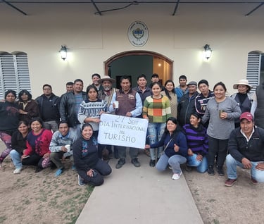 emprendedores de turismo rural del departamento de Valle Grande reunidos el día mundial del turismo