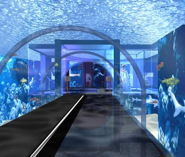 Tunnel acquatico parco navi Cattolica