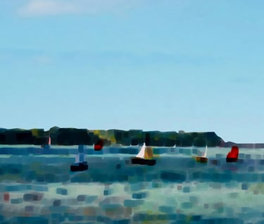 sailboats in the ocean