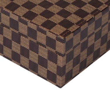 Fonsie Watch box brown check