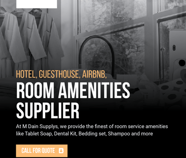 Mdain Hotel Housekeeping Amenities/ Essentials Flyer 
