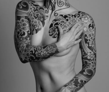 frau japanische tattoo deutschland irezumi