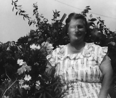 carmen with flowers