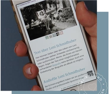 Online-Denkmal. Digitale Gedenkseite. Persönlich.