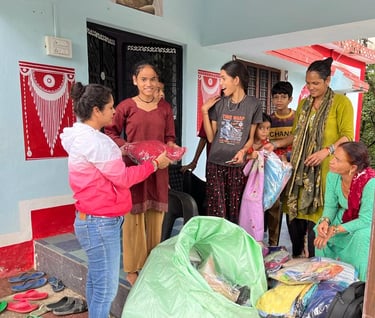 Cloths distribution drive