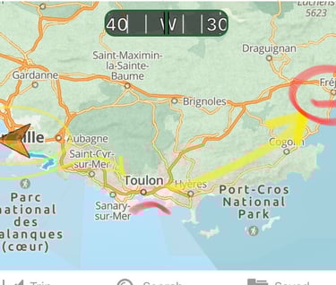 Marseille to Frejus