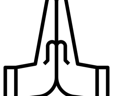 a praying hands with a praying hands